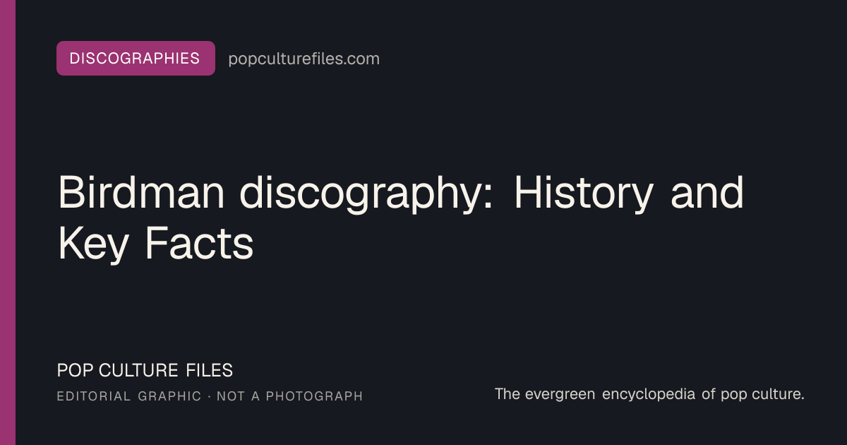 Editorial graphic for: Birdman discography: History and Key Facts