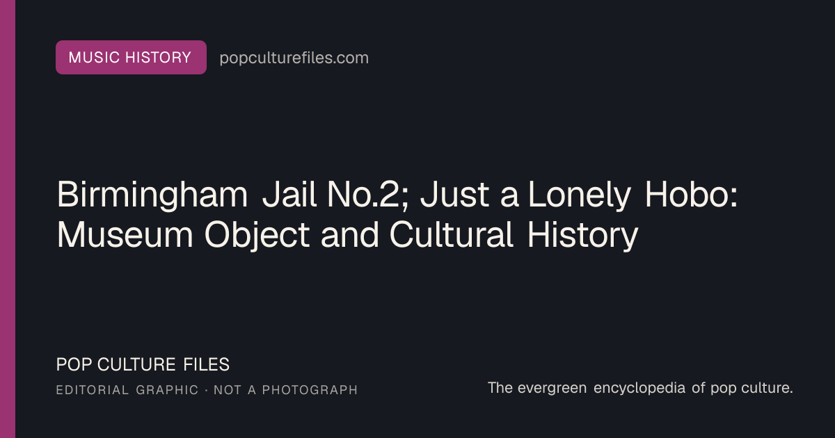 Editorial graphic for: Birmingham Jail No.2; Just a Lonely Hobo: Museum Object and Cultural History
