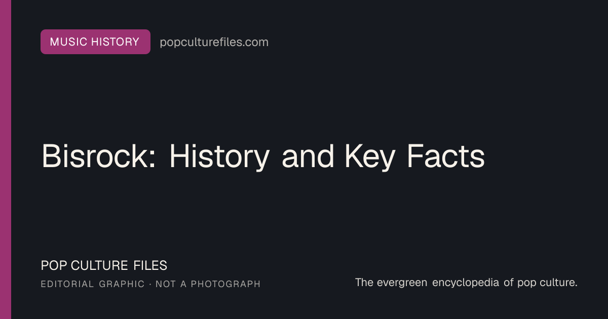 Editorial graphic for: Bisrock: History and Key Facts