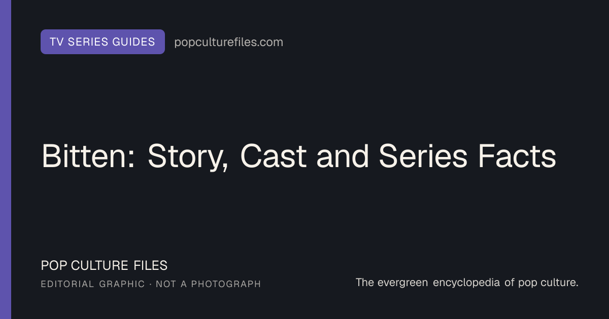 Original editorial graphic for Bitten: Story, Cast and Series Facts