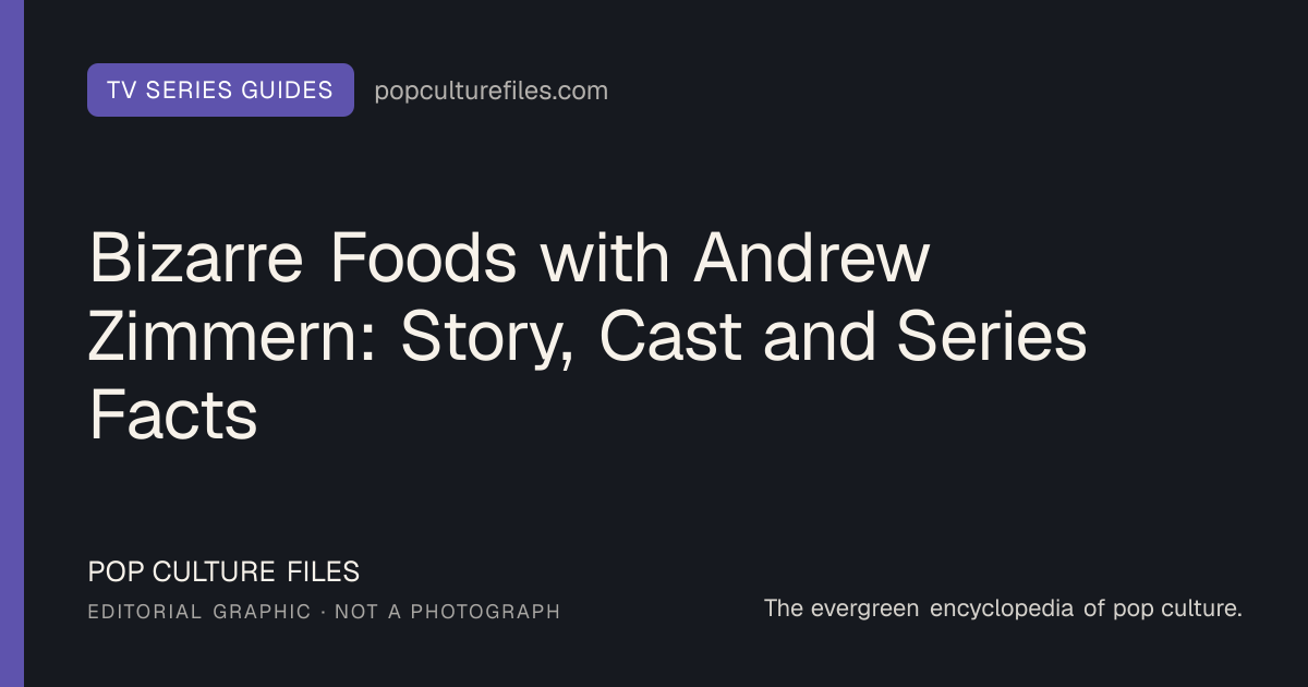 Editorial graphic for: Bizarre Foods with Andrew Zimmern: Story, Cast and Series Facts
