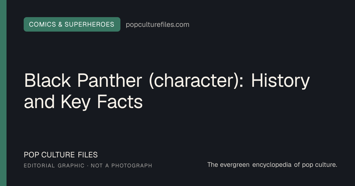 Editorial graphic for: Black Panther (character): History and Key Facts
