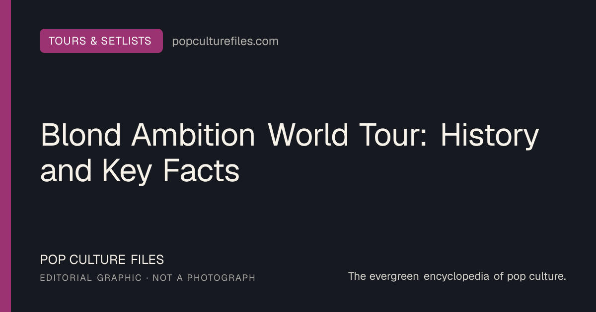 Editorial graphic for: Blond Ambition World Tour: History and Key Facts