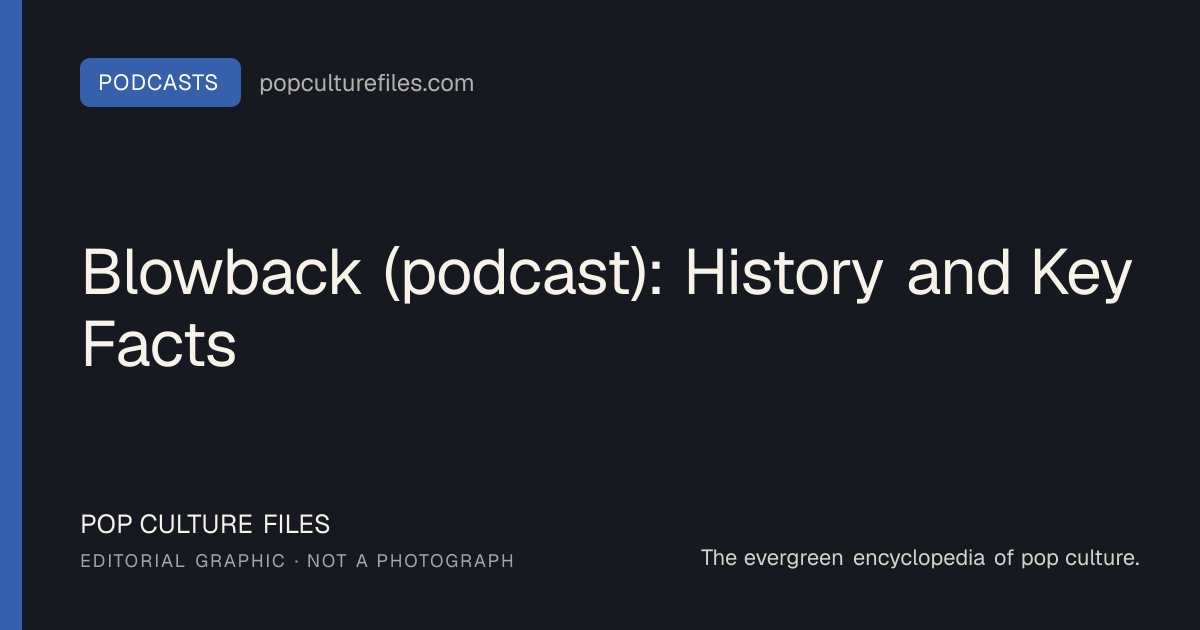 Editorial graphic for: Blowback (podcast): History and Key Facts