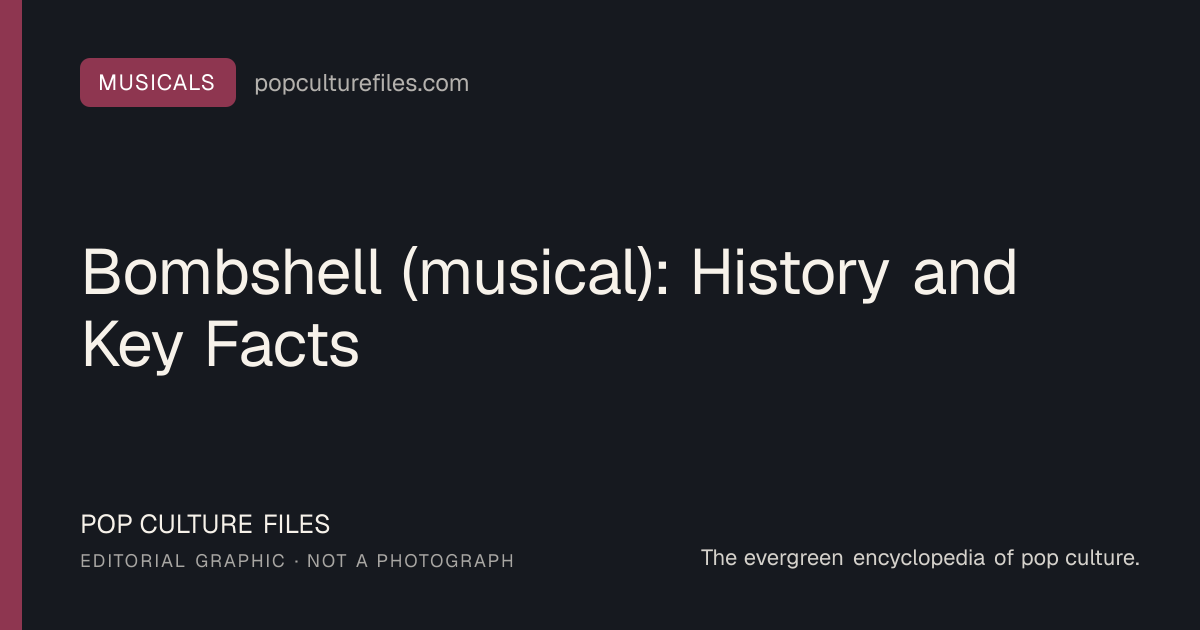 Editorial graphic for: Bombshell (musical): History and Key Facts