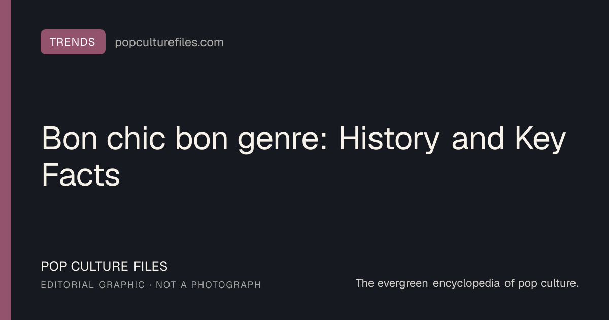 Editorial graphic for: Bon chic bon genre: History and Key Facts