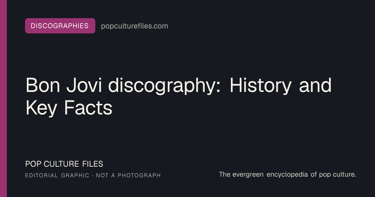 Editorial graphic for: Bon Jovi discography: History and Key Facts