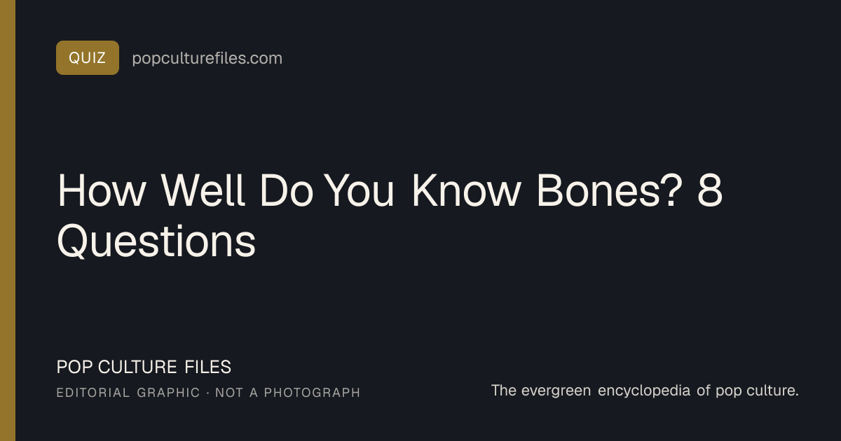Editorial graphic for: How Well Do You Know Bones? 8 Questions