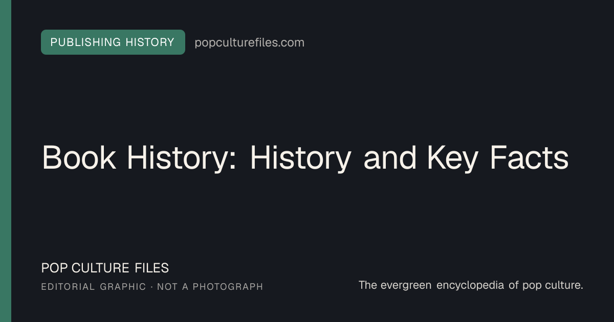 Editorial graphic for: Book History: History and Key Facts