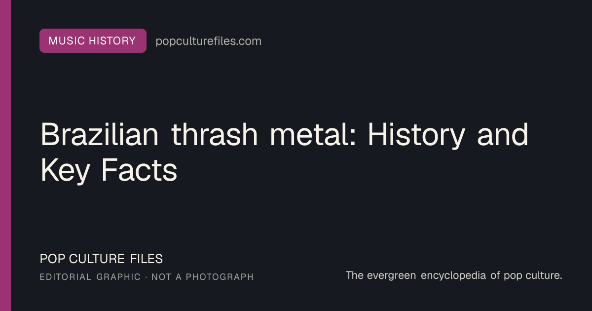 Editorial graphic for: Brazilian thrash metal: History and Key Facts