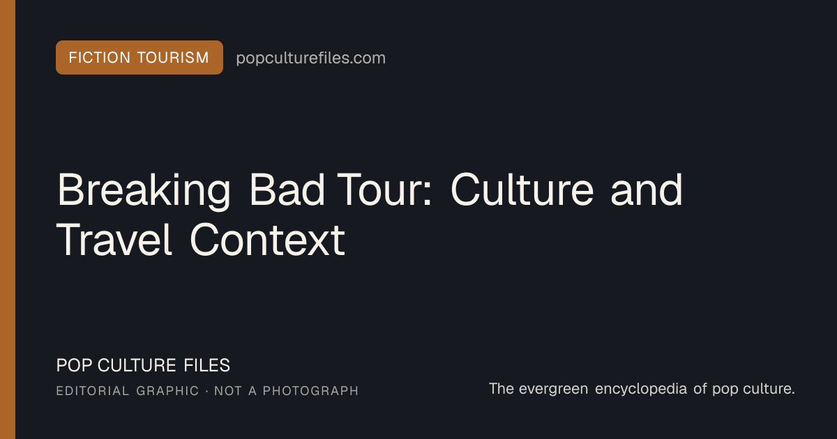 Editorial graphic for: Breaking Bad Tour: Culture and Travel Context