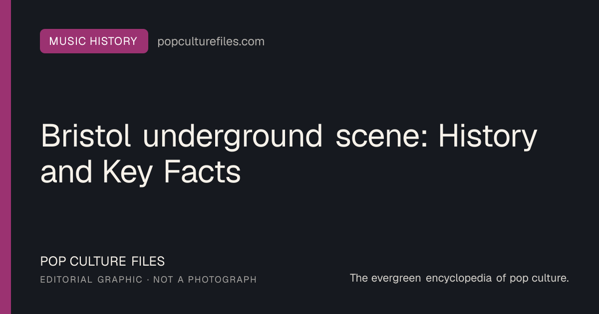Editorial graphic for: Bristol underground scene: History and Key Facts
