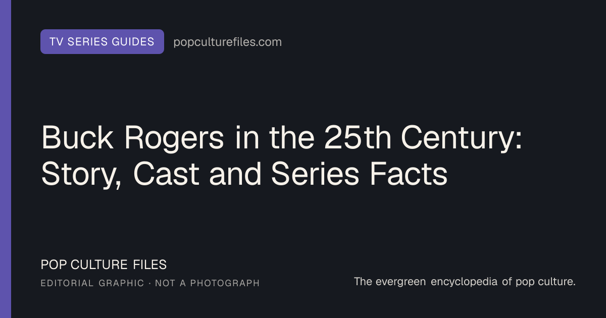 Editorial graphic for: Buck Rogers in the 25th Century: Story, Cast and Series Facts