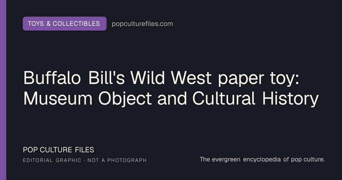 Editorial graphic for: Buffalo Bill's Wild West paper toy: Museum Object and Cultural History
