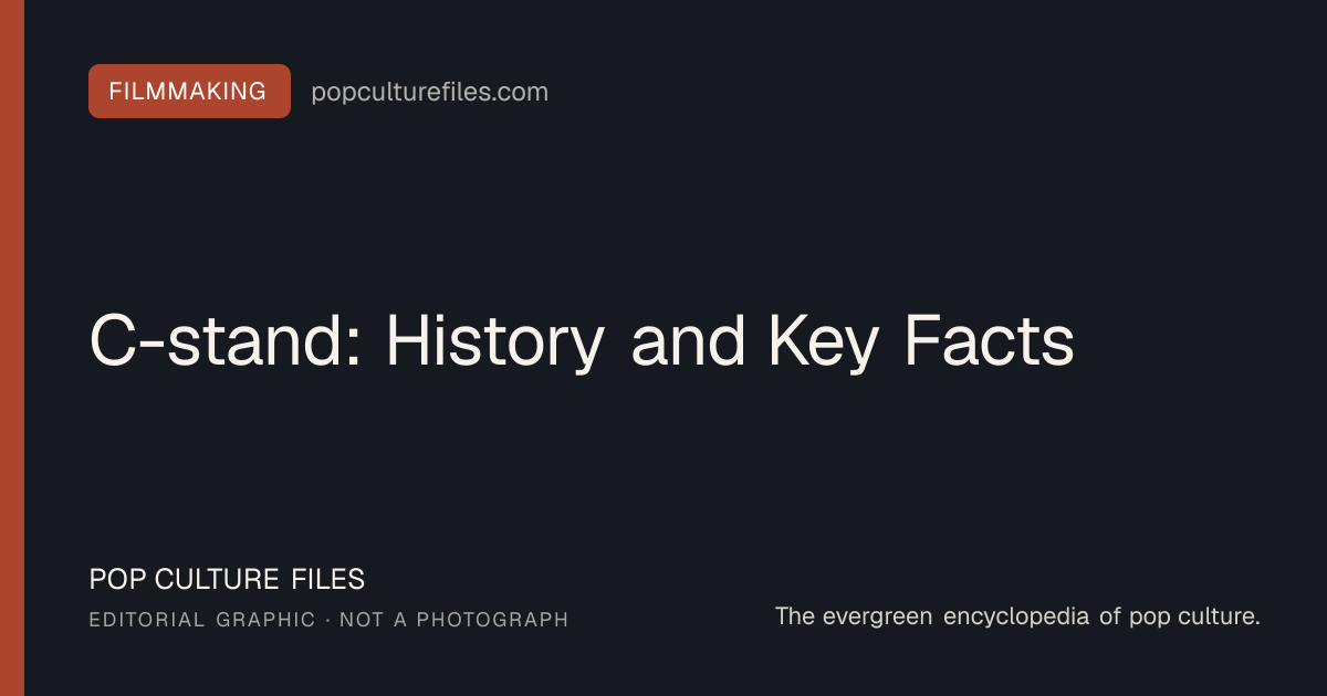 Editorial graphic for: C-stand: History and Key Facts