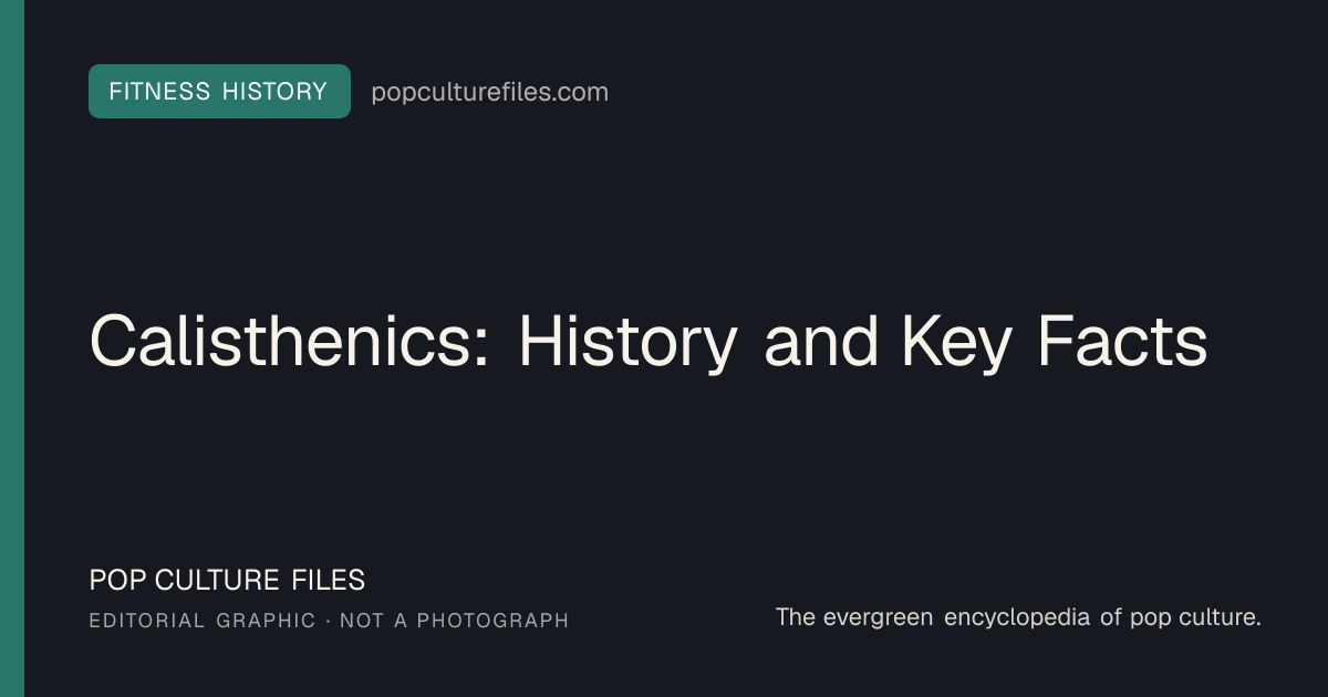 Editorial graphic for: Calisthenics: History and Key Facts