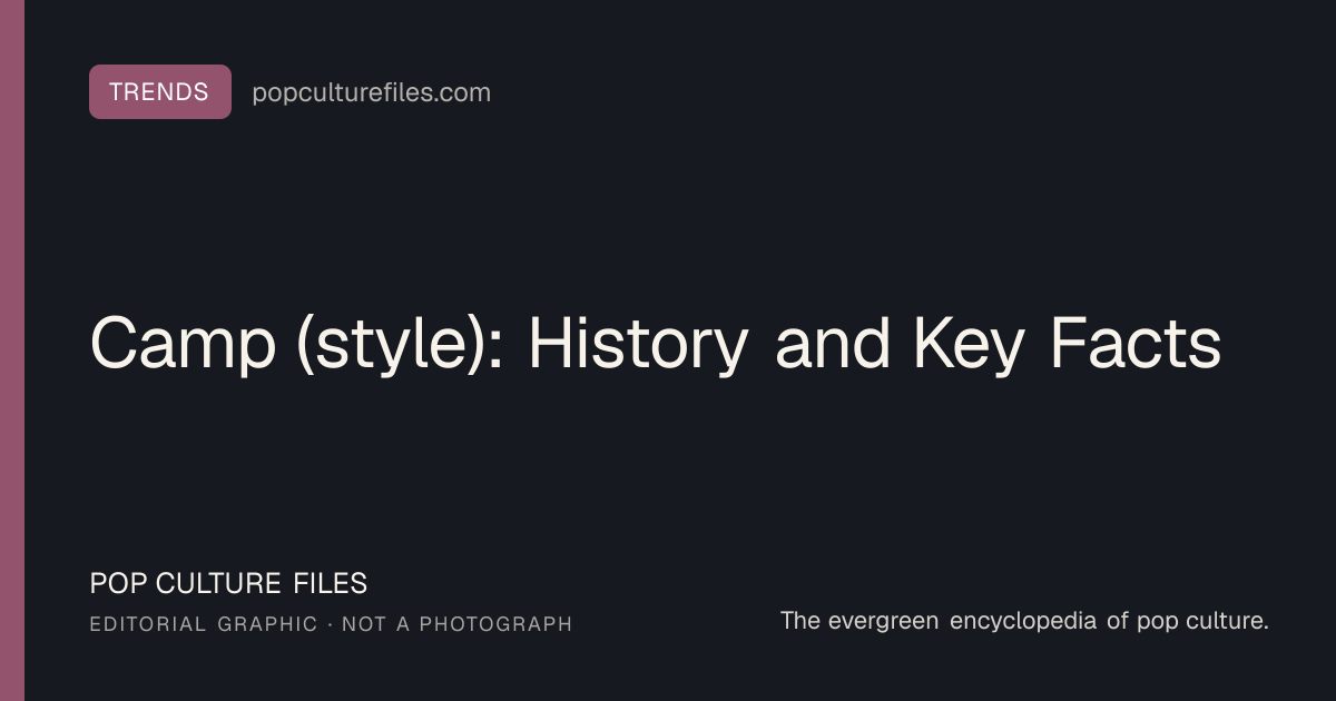 Editorial graphic for: Camp (style): History and Key Facts