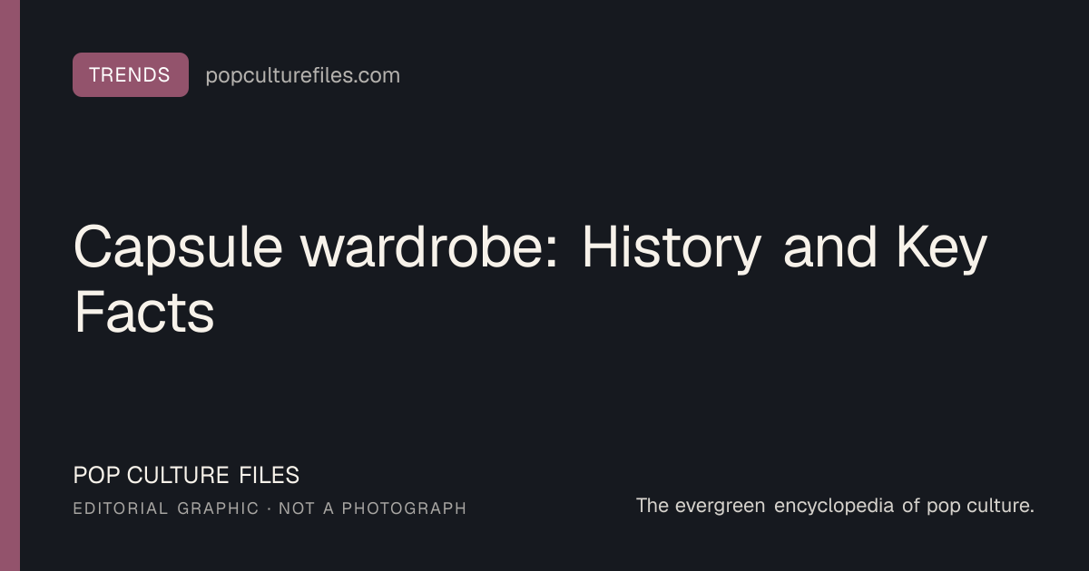 Editorial graphic for: Capsule wardrobe: History and Key Facts