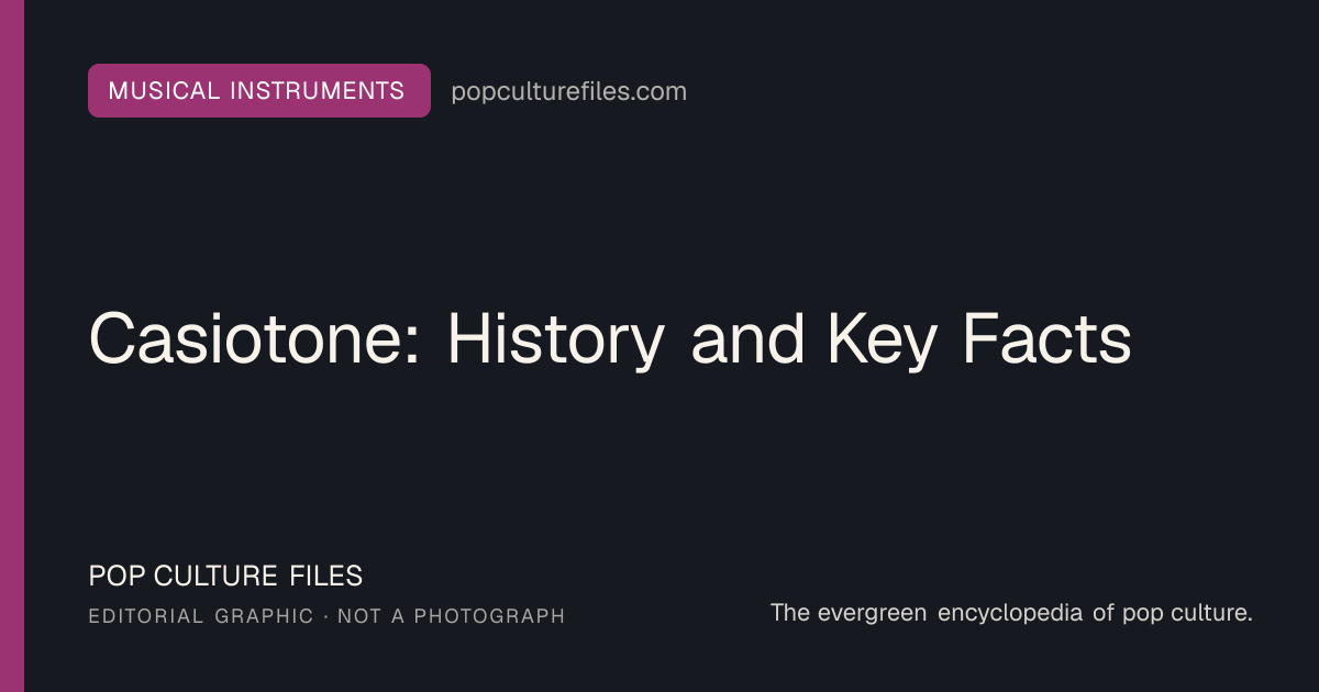 Editorial graphic for: Casiotone: History and Key Facts