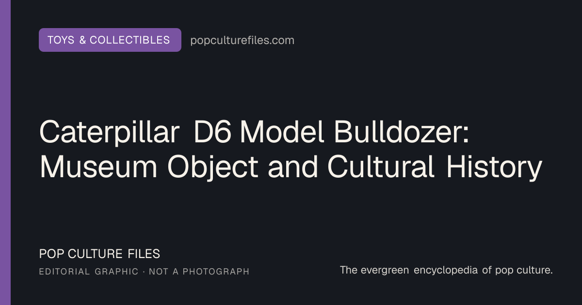 Editorial graphic for: Caterpillar D6 Model Bulldozer: Museum Object and Cultural History