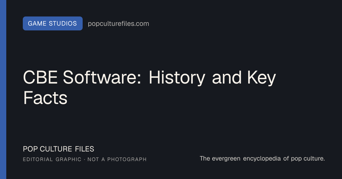 Editorial graphic for: CBE Software: History and Key Facts