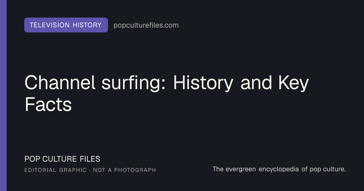 Editorial graphic for: Channel surfing: History and Key Facts