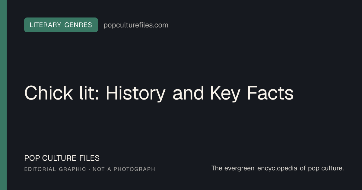 Editorial graphic for: Chick lit: History and Key Facts