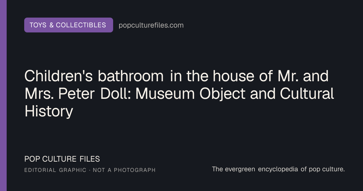 Editorial graphic for: Children's bathroom in the house of Mr. and Mrs. Peter Doll: Museum Object and Cultural History