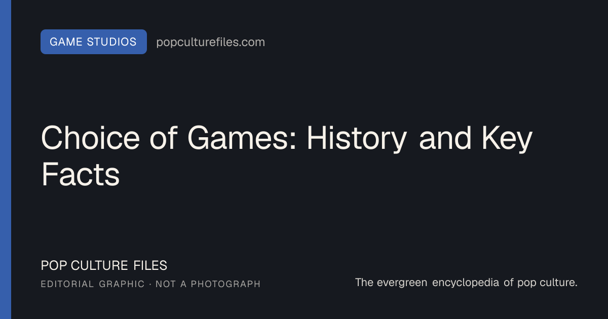 Editorial graphic for: Choice of Games: History and Key Facts