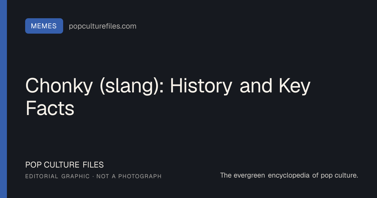 Editorial graphic for: Chonky (slang): History and Key Facts