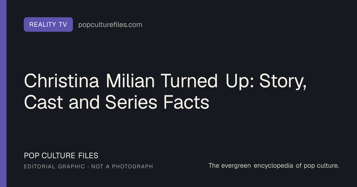 Editorial graphic for: Christina Milian Turned Up: Story, Cast and Series Facts