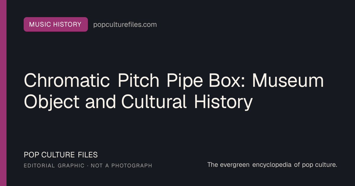 Editorial graphic for: Chromatic Pitch Pipe Box: Museum Object and Cultural History
