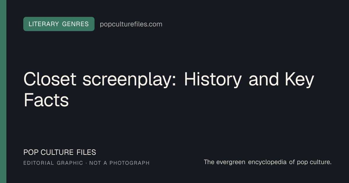 Editorial graphic for: Closet screenplay: History and Key Facts
