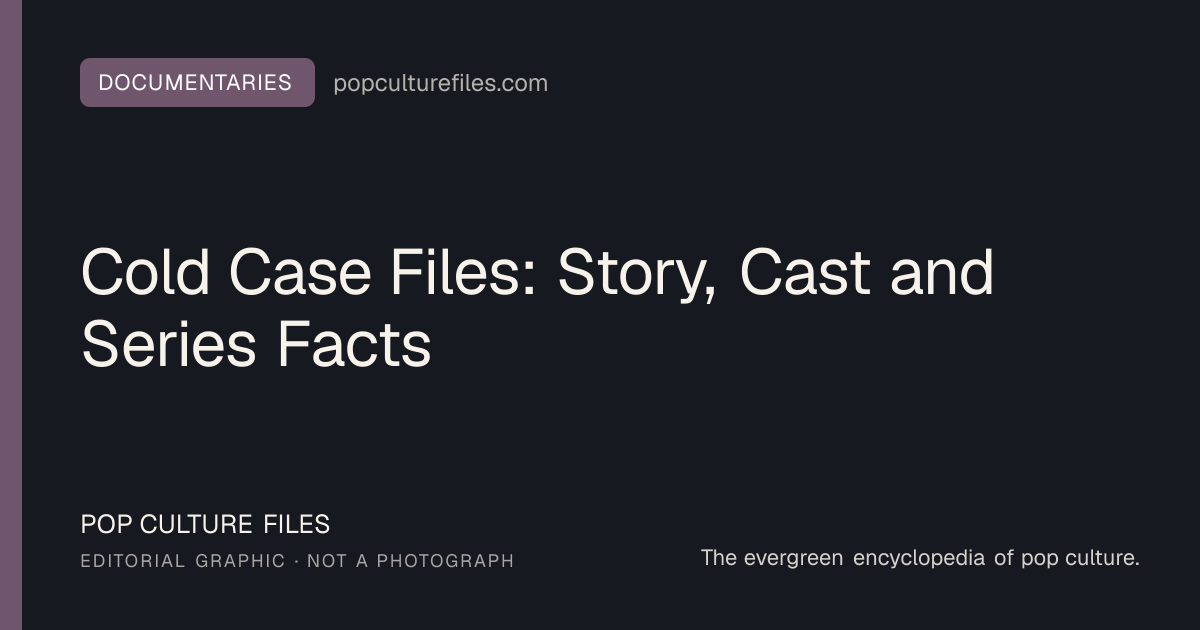 Editorial graphic for: Cold Case Files: Story, Cast and Series Facts