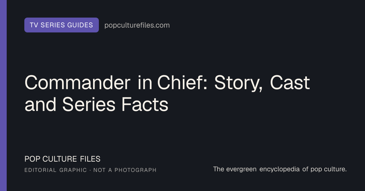 Editorial graphic for: Commander in Chief: Story, Cast and Series Facts