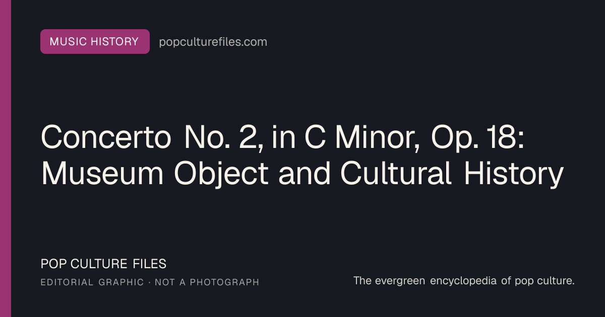 Editorial graphic for: Concerto No. 2, in C Minor, Op. 18: Museum Object and Cultural History