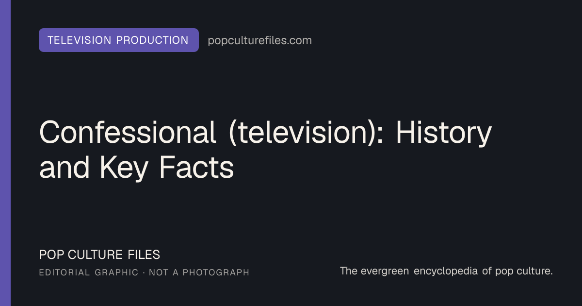 Editorial graphic for: Confessional (television): History and Key Facts