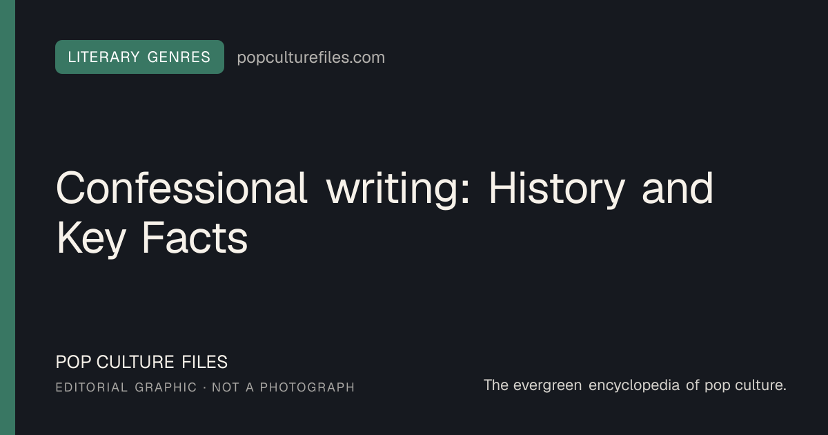 Editorial graphic for: Confessional writing: History and Key Facts