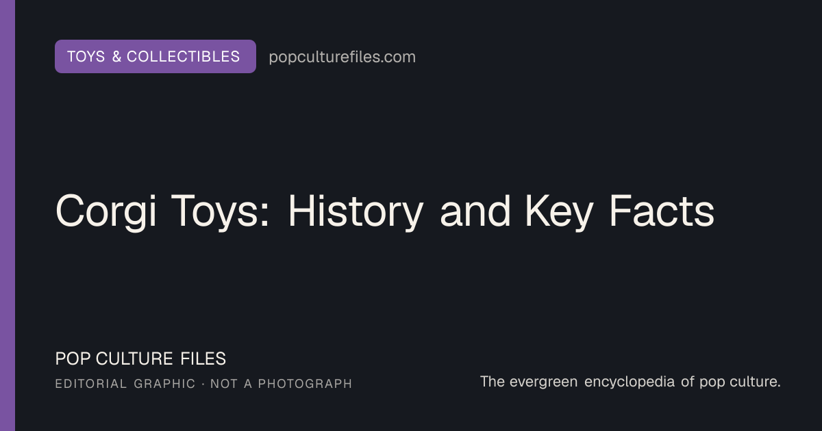 Editorial graphic for: Corgi Toys: History and Key Facts