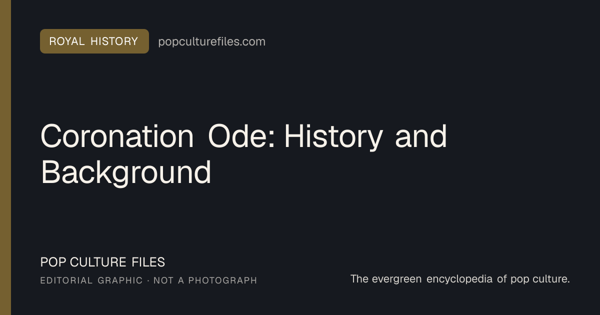 Editorial graphic for: Coronation Ode: History and Background