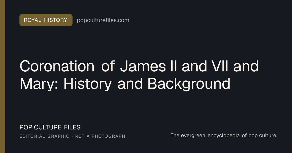 Editorial graphic for: Coronation of James II and VII and Mary: History and Background