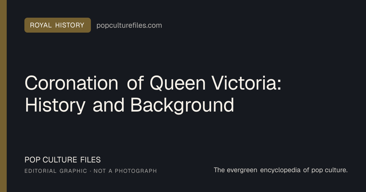 Editorial graphic for: Coronation of Queen Victoria: History and Background