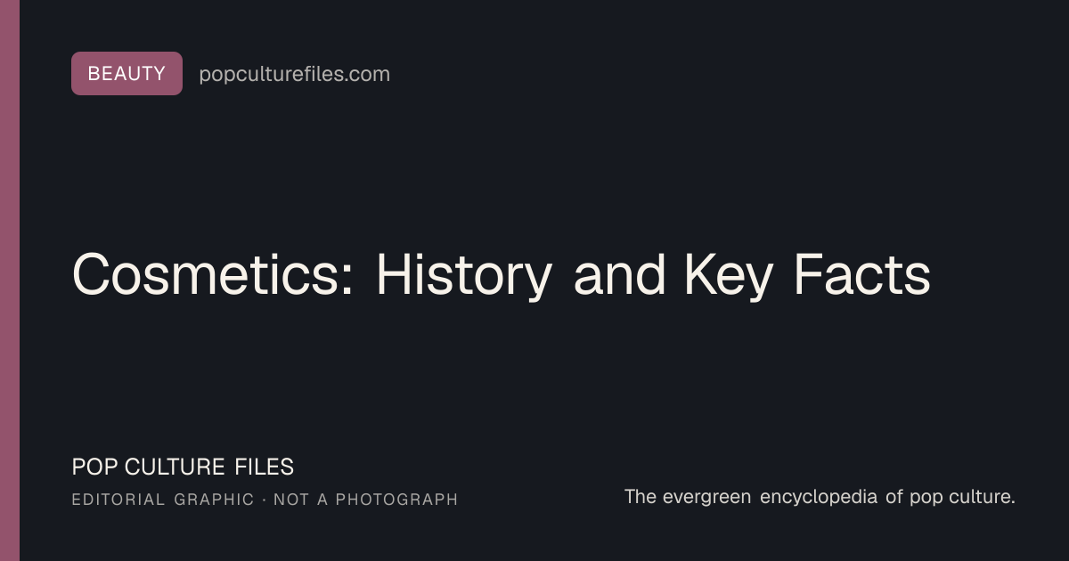 Editorial graphic for: Cosmetics: History and Key Facts