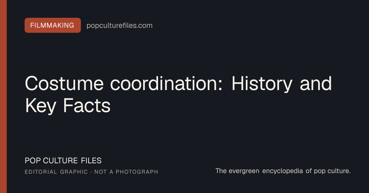 Editorial graphic for: Costume coordination: History and Key Facts