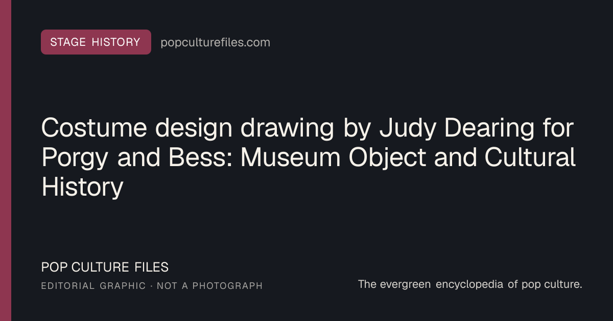 Editorial graphic for: Costume design drawing by Judy Dearing for Porgy and Bess: Museum Object and Cultural History