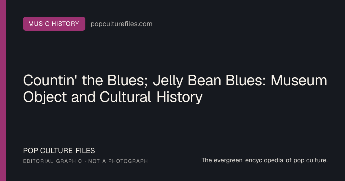 Editorial graphic for: Countin' the Blues; Jelly Bean Blues: Museum Object and Cultural History