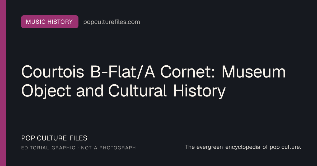 Editorial graphic for: Courtois B-Flat/A Cornet: Museum Object and Cultural History