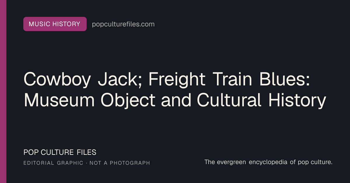 Editorial graphic for: Cowboy Jack; Freight Train Blues: Museum Object and Cultural History