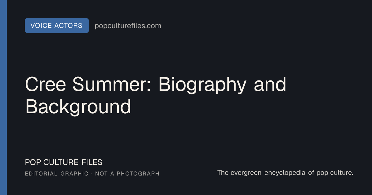 Editorial graphic for: Cree Summer: Biography and Background