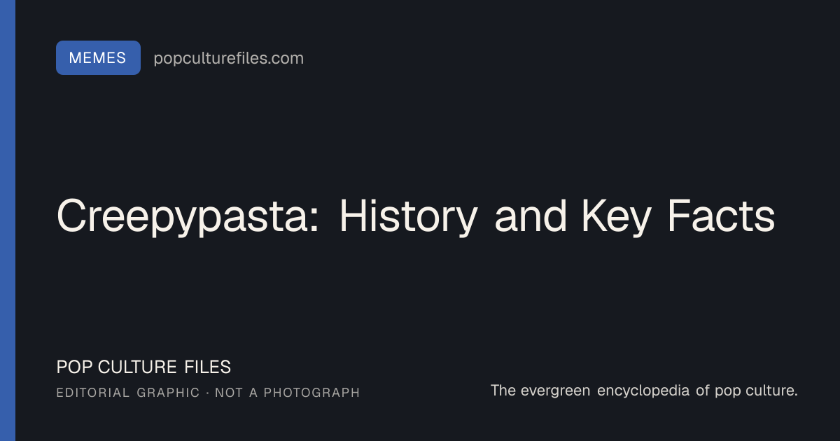 Editorial graphic for: Creepypasta: History and Key Facts